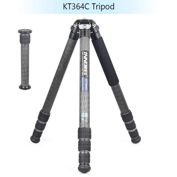 Professionelt kulfiberstativ, 193cm maksimal højde, 30kg belastningskapacitet,KT364C stativ