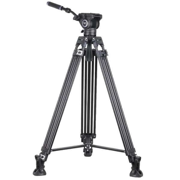 Kraftig Video Stativ, 186cm Højde, 12kg Belastningskapacitet,VF80 tilføj F80