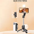 Miniatyrbilde 4 av 11: Selfiestang justerbart stativ Bluetooth selfiestang uttrekkbar med fylllys
