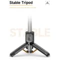 Miniatyrbilde 5 av 11: Selfiestang justerbart stativ Bluetooth selfiestang uttrekkbar med fylllys