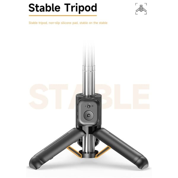 Selfiestang justerbart stativ Bluetooth selfiestang uttrekkbar med fylllys