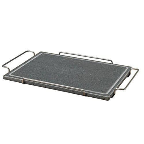 Agnelli Pierre rektangulärt Cocotte-stöd i 18/10 rostfritt stål med träbotten - 29 x 40 cm Grå - Pentole Agnelli COLA300