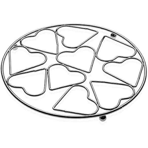 Underlägg - VERSA - Hjärtan - Metallstål - 20 x 1 x 20 cm - Flerfärgad