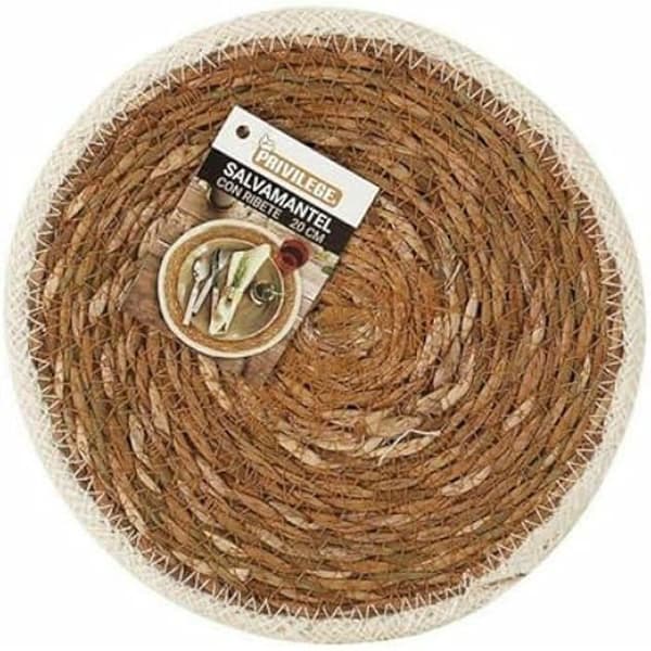 Underlägg - PRIVILEGE - Marine Alger - Brun - Ø 20 cm - 36 enheter