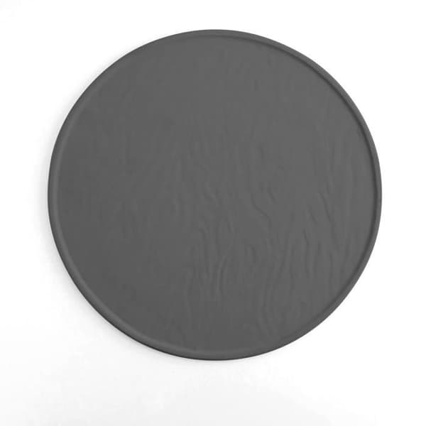 Quid Mineral Gres svart keramisk tallrik matta Ø 33 cm (6 enheter)