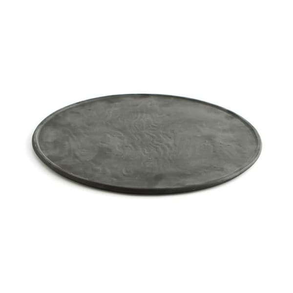 Quid Mineral Gres svart keramisk tallrik matta Ø 33 cm (6 enheter)