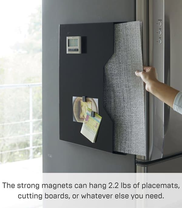 Underlägg - fathållare Yamazaki home - 4887 - Magnetic Modern bordstablett för bordstabletter upp till 50 cm Svart