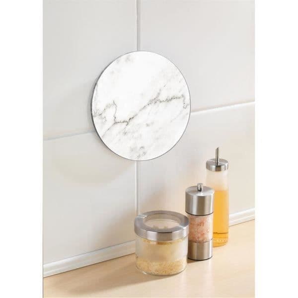 Underlägg - WENKO - Marmor - Ø20 cm - Grå - Härdat glas