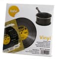 Miniatyrbild 2 av 3: Pot Coasters vinylplattunderlägg - Svart - Diameter 15 cm