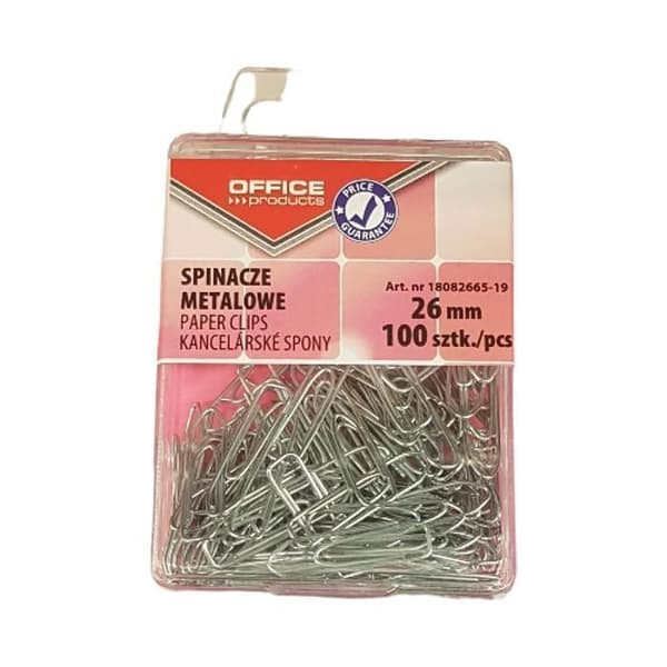 LÅDA 100 HÄFTSTIFT SILVER 26MM KONTORSPRODUKTER