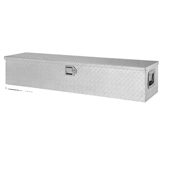 Lastbilslåda för lastbil, högpresterande aluminium, sidohandtag, låsnyckelförvaring, 48x15x15 svart 48x15x15 silvery