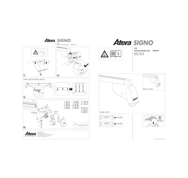 Tagramme alu AMAROK 9/10-
