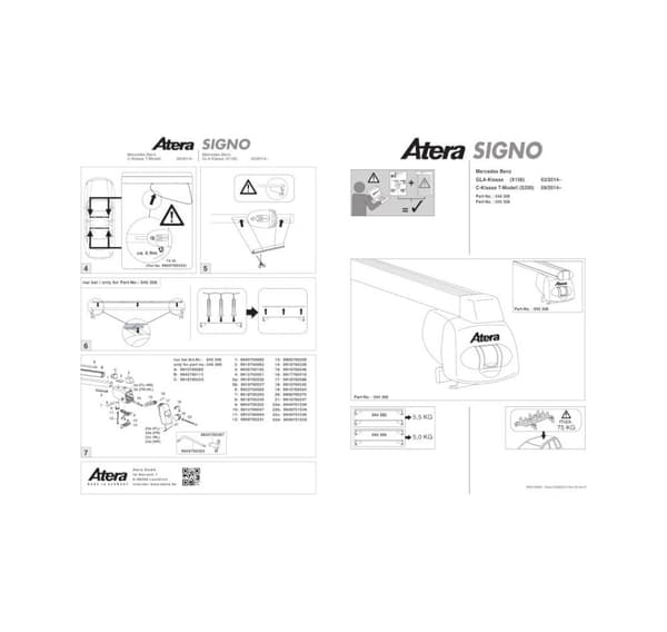 Kattokehys alumiinia MB GLA(X156) 3/14-