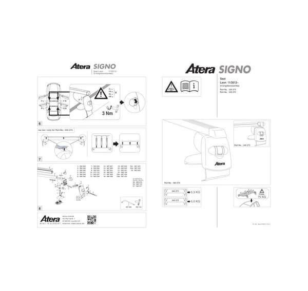 Tagramme aluminium LEON 5-dørs 12-