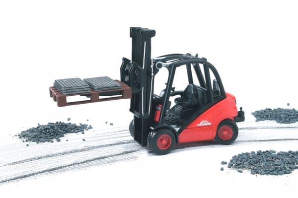 Linde H30D Gaffeltruck med koppling BRUDER 02511 Profi serie 1:16