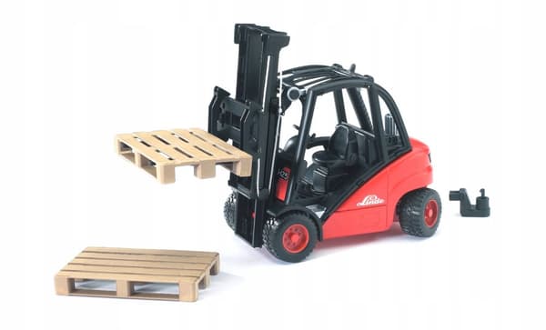 Linde H30D Gaffeltruck med koppling BRUDER 02511 Profi serie 1:16