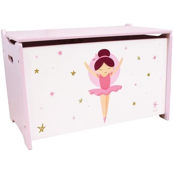 Träleksakslåda - Ballerinadansös - FUN HOUSE - H.40 x B.58 x D.36 cm