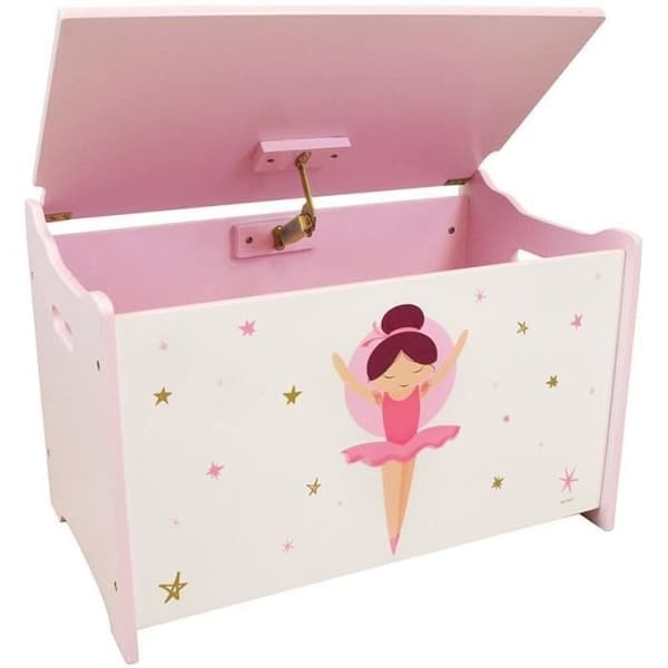 Träleksakslåda - Ballerinadansös - FUN HOUSE - H.40 x B.58 x D.36 cm