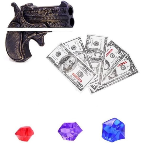 142 delar Pirate Treasure Chest Kit, Pirate Treasure Chest Skattjakt Festdekoration