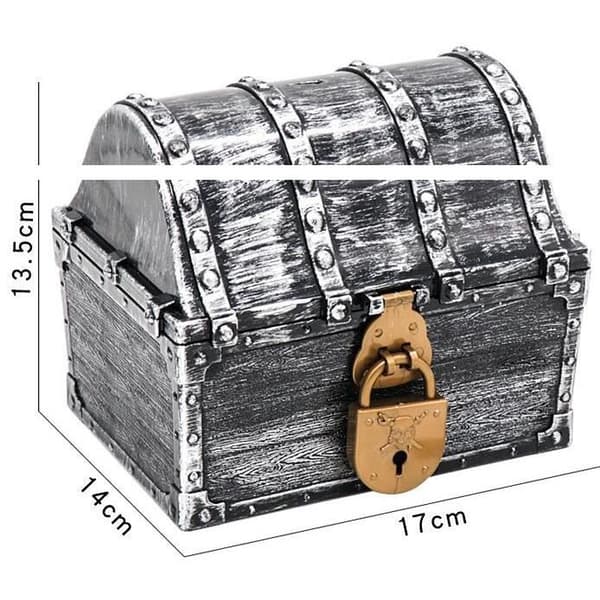 142 delar Pirate Treasure Chest Kit, Pirate Treasure Chest Skattjakt Festdekoration