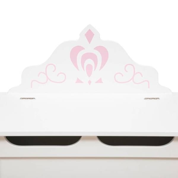 Coffert "Couronne" i trä 57x40cm vit - Vit - Atmosphera inredningsdesigners