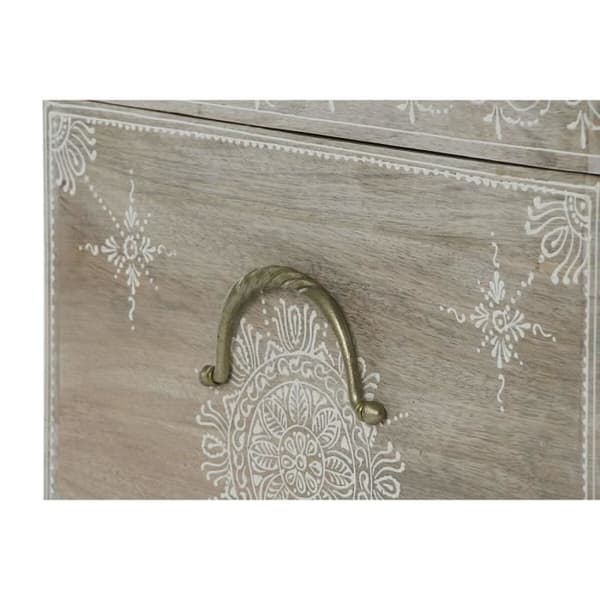 bröst 78 x 43 x 45 cm naturligt mangoträ mdf trä