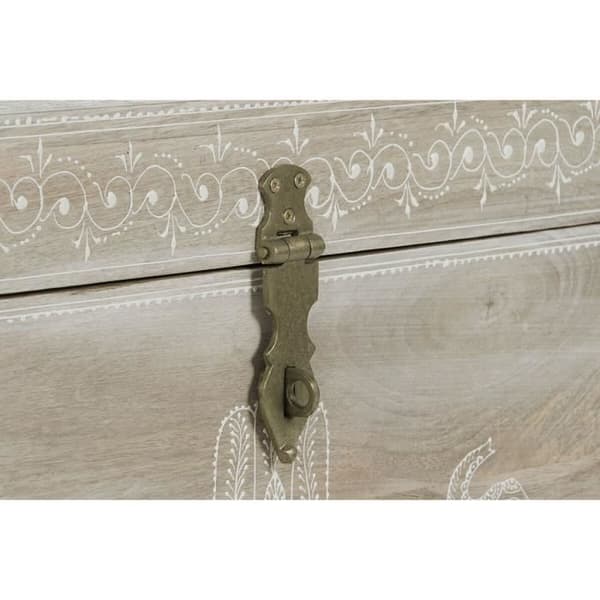 bröst 78 x 43 x 45 cm naturligt mangoträ mdf trä