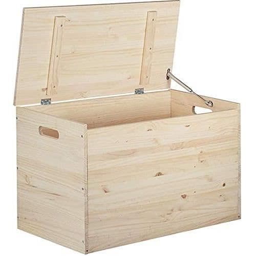 Förvaringskista - 80 x 40 x 50 cm - massiv furu