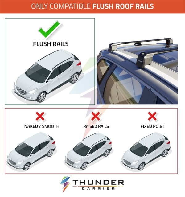 Takräcke Thunder CHERY TIGGO 8 2018 - integrerat räcke