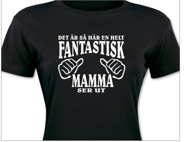 Mamma T-shirt  - Det är så här en helt fantastisk Mamma ser ut