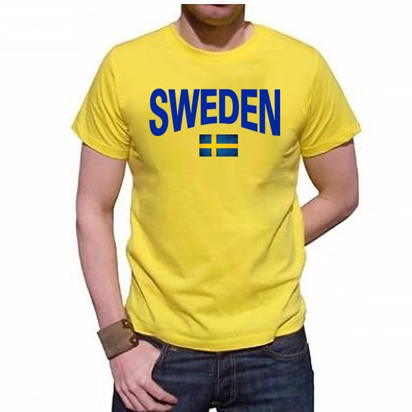 Sverige T-shirt med Svensk Flagga & Sweden tryck