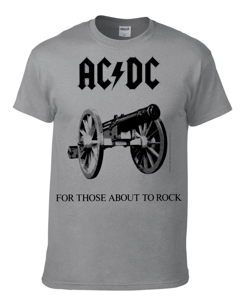 AC/DC For Those about to rock Grey mens t-shirt
