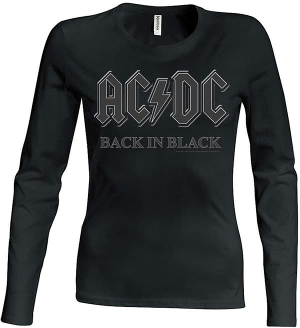 AC/DC Back in Black Girlie long sleeve t-shirt Small