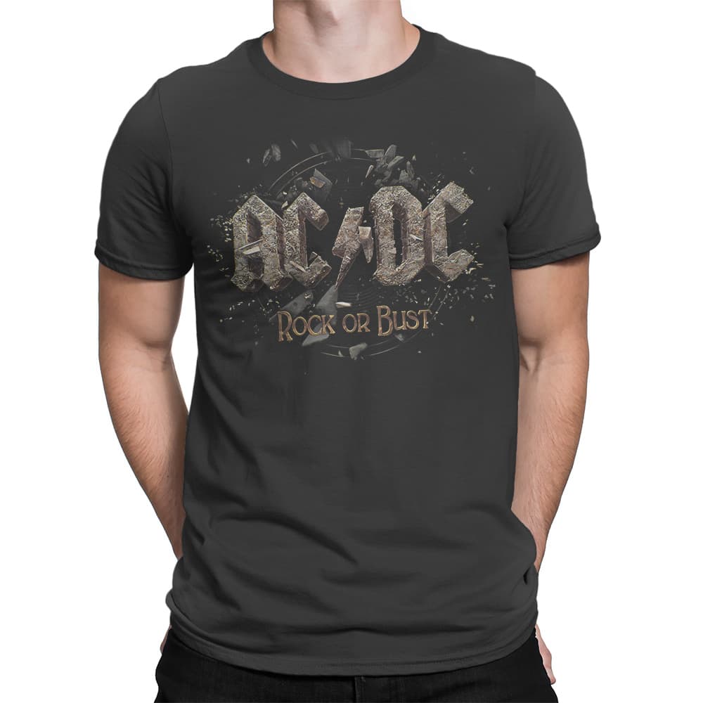 Ac/Dc Rock Or Bust Mens T-Shirt