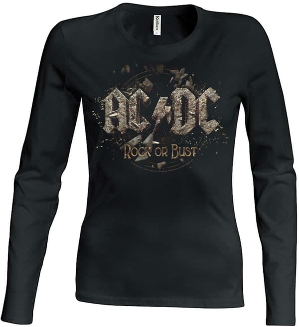 AC/DC Rock or bust Girlie Longsleeve t-shirt