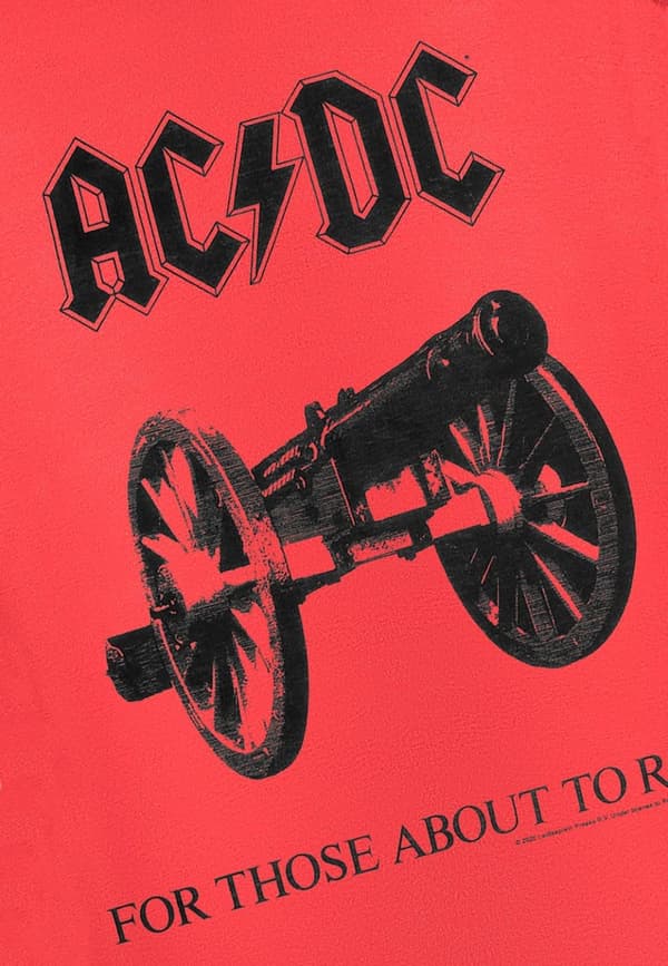 AC/DC For Those about to rock  red mens t-shirt