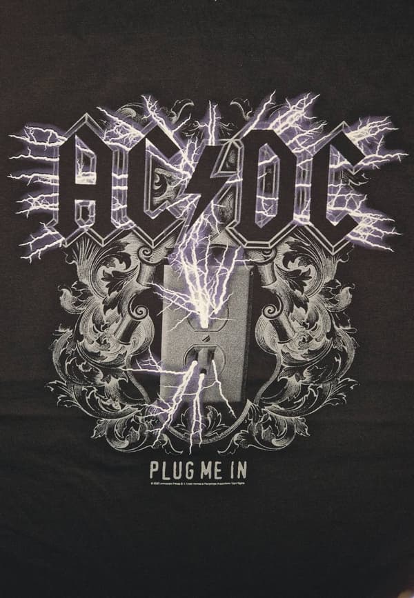 AC/DC  Plug me in Girlie t-shirt
