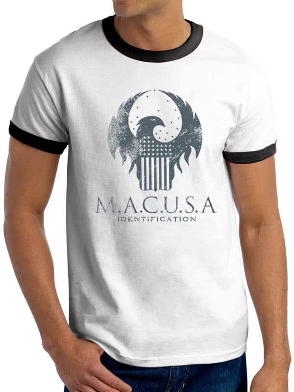 T-Shirt FANTASTIC BEASTS - MACUSA LOGO (UNISEX RINGER)