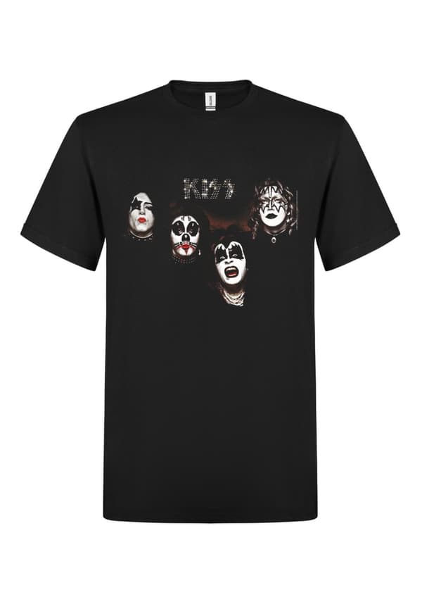Kiss - 1974    Size T-shirt til børn Sort 140 cm, 9-10 Y
