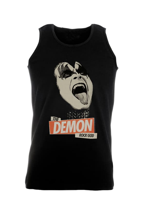 Kiss - Rock God Tank-Top Sort Small