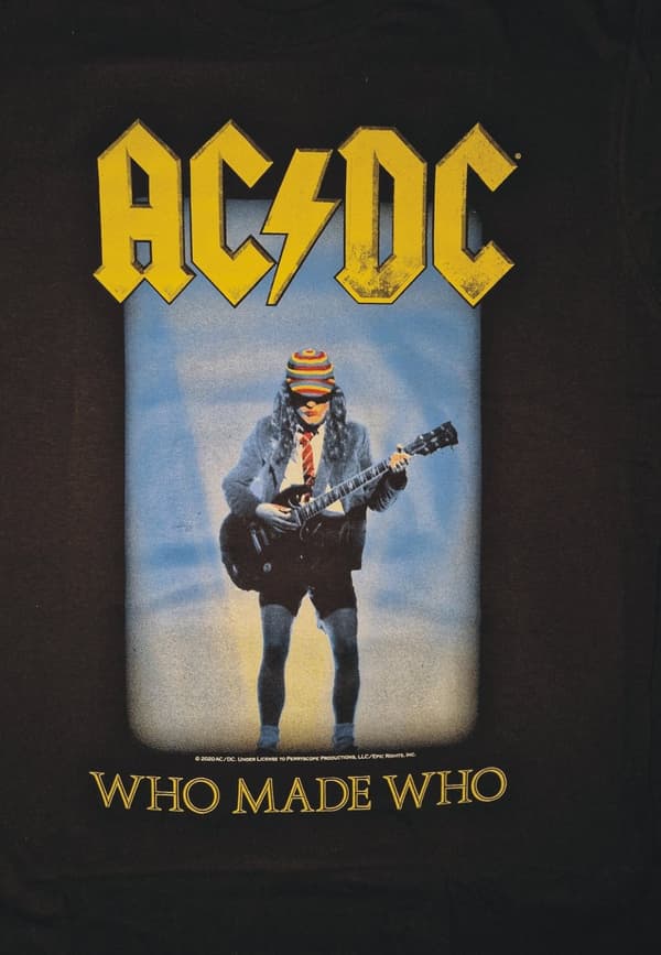 AC/DC Who Made Who Fitted t-shirt Sort Large