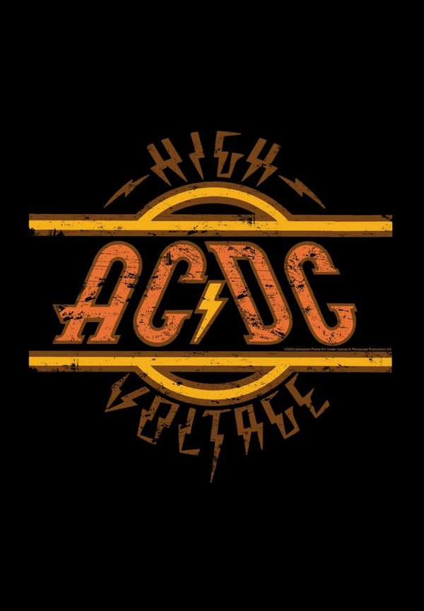 AC/DC High Voltage Musta T-Paita