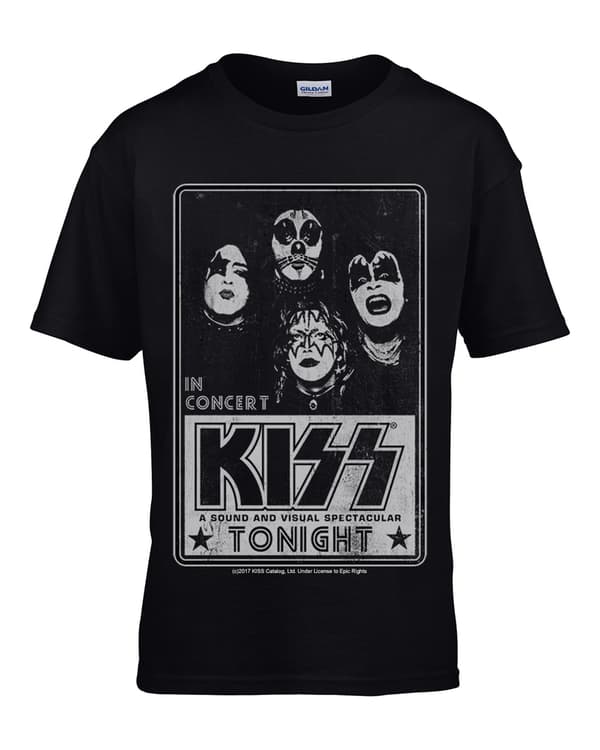 Kiss - Concert Poster   T-shirt til børn