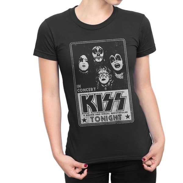 Kiss - Concert poster Girlie  T-SHIRT