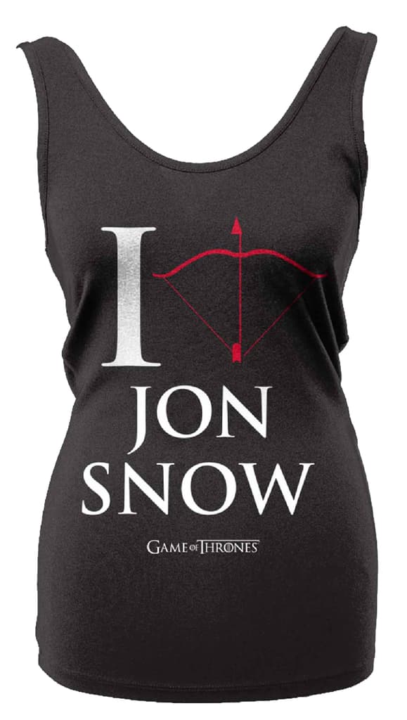 Game Of Thrones I Love Jon Snow (lady) T-Shirt, Kvinnor