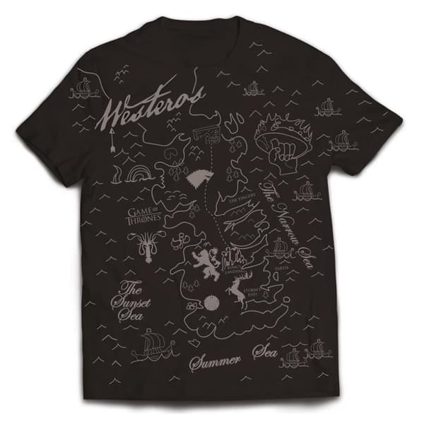 GAME OF THRONES WESTEROS MAP T-Shirt