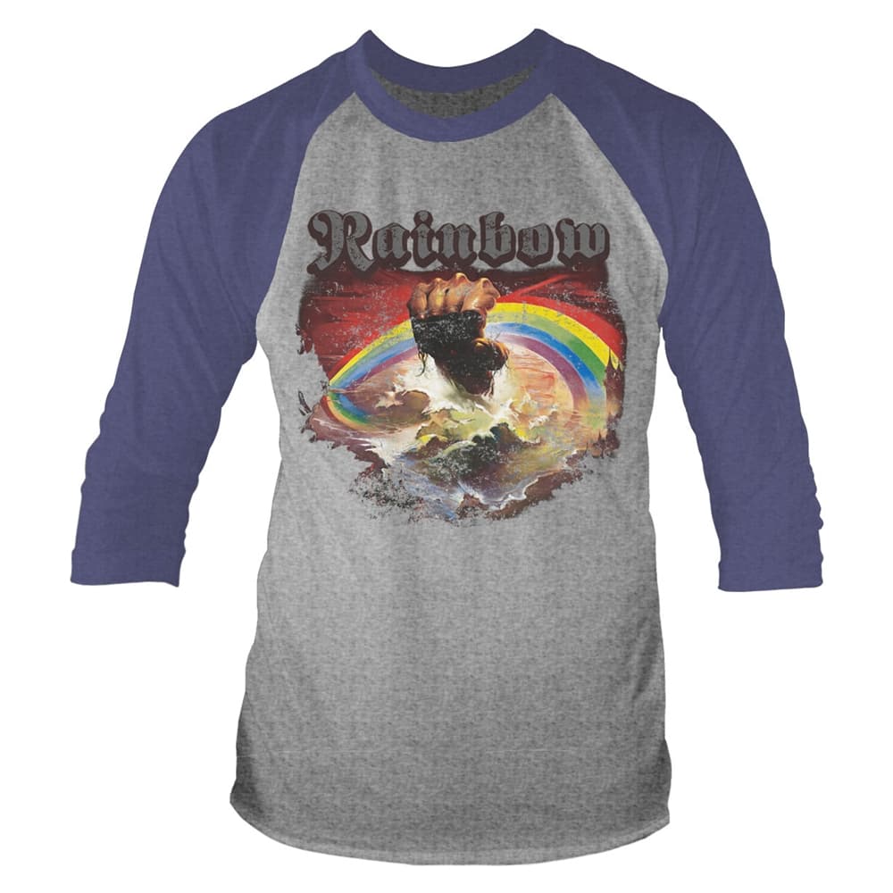 RAINBOW RISING DISTRESSED (TOUR 2017) T-Paita Pitkähihainen