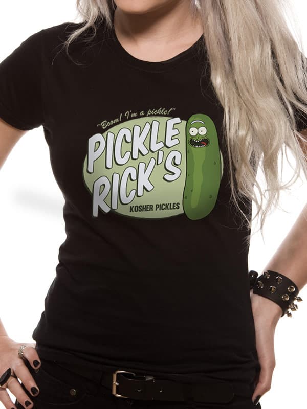RICK AND MORTY - KOSHER PICKLE (FITTED) Naisten T-Paita