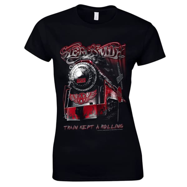 Aerosmith - Train kept a going  Naisten T-Paita