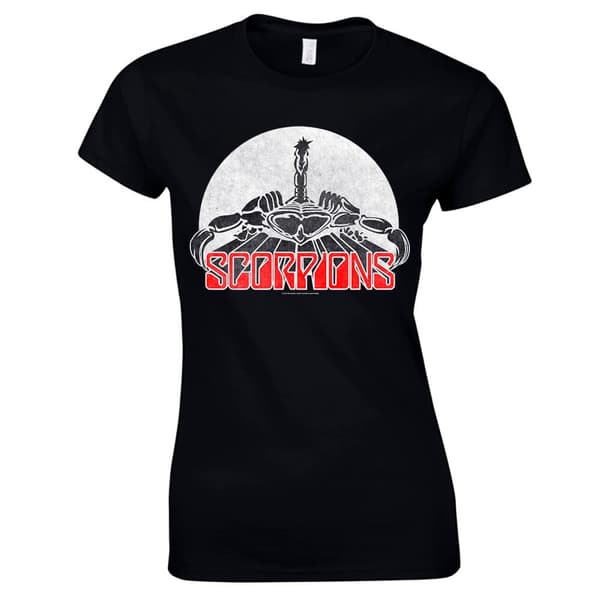 Scorpions - Logo  T-Shirt, Kvinder Sort Ex Large